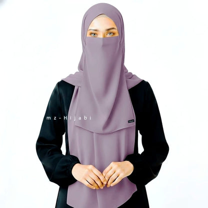 Hijab Naqab Set Lavender