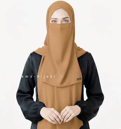 Hijab Naqab Set Gold