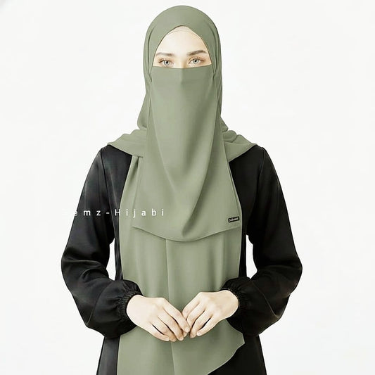 Hijab Naqab Set Pistachio