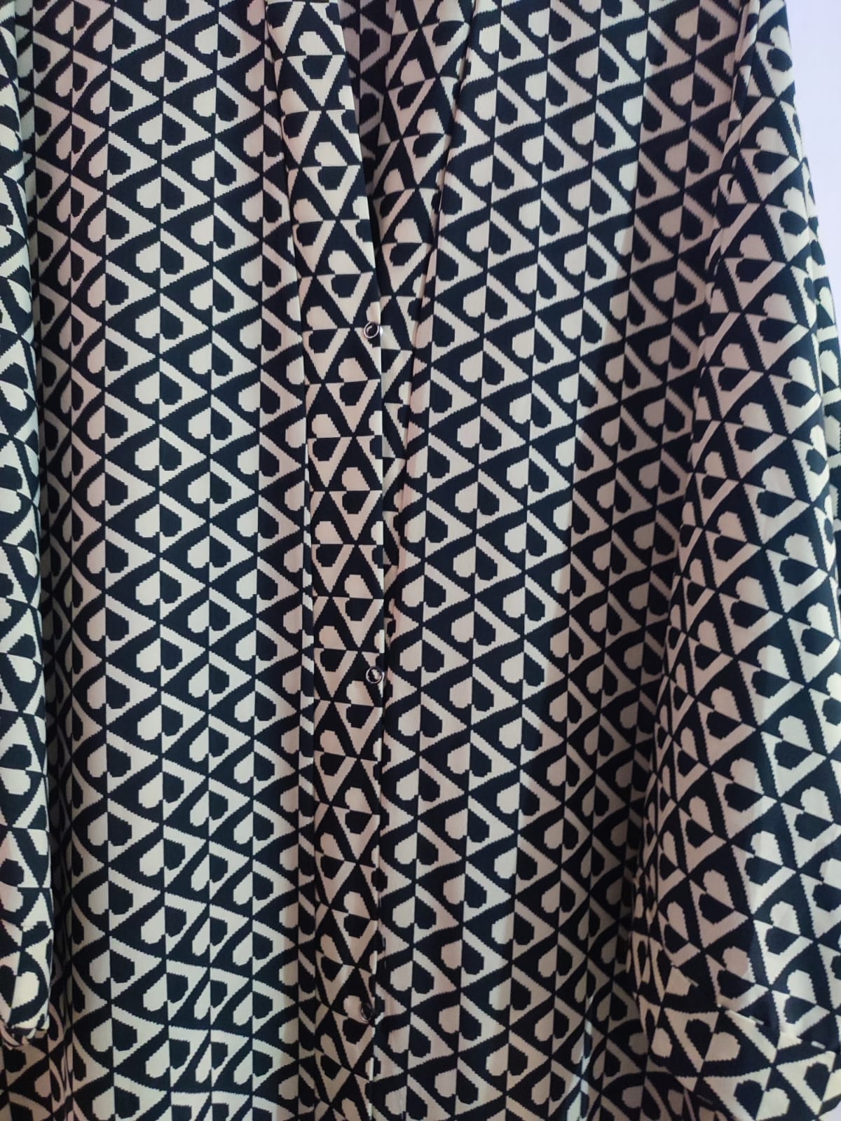 Printed Front Open Patrren Abaya