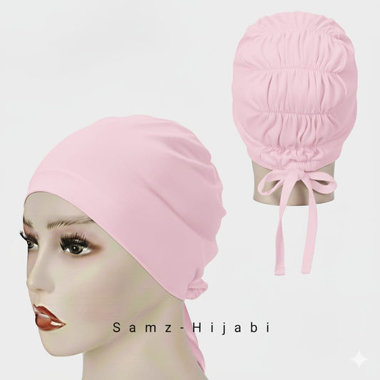 Ruffled stretch Cap Soft Pink