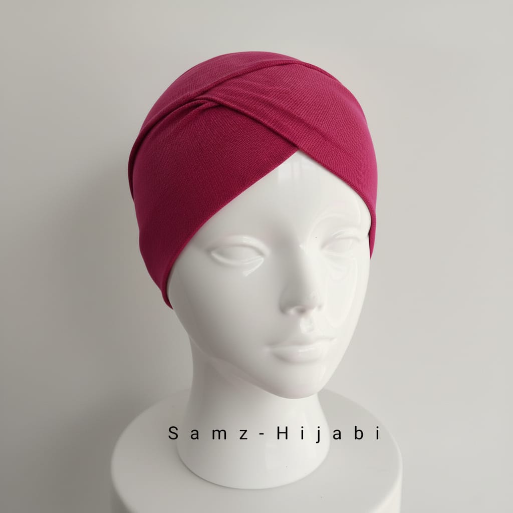 Side Cross Cap Hot Pink