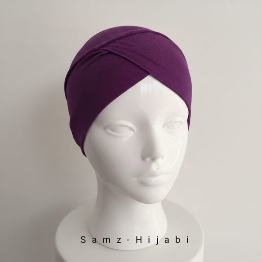 Side Cross Cap Purple