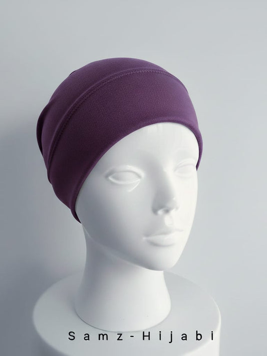 Tube Hijab Cap - Dark Purple