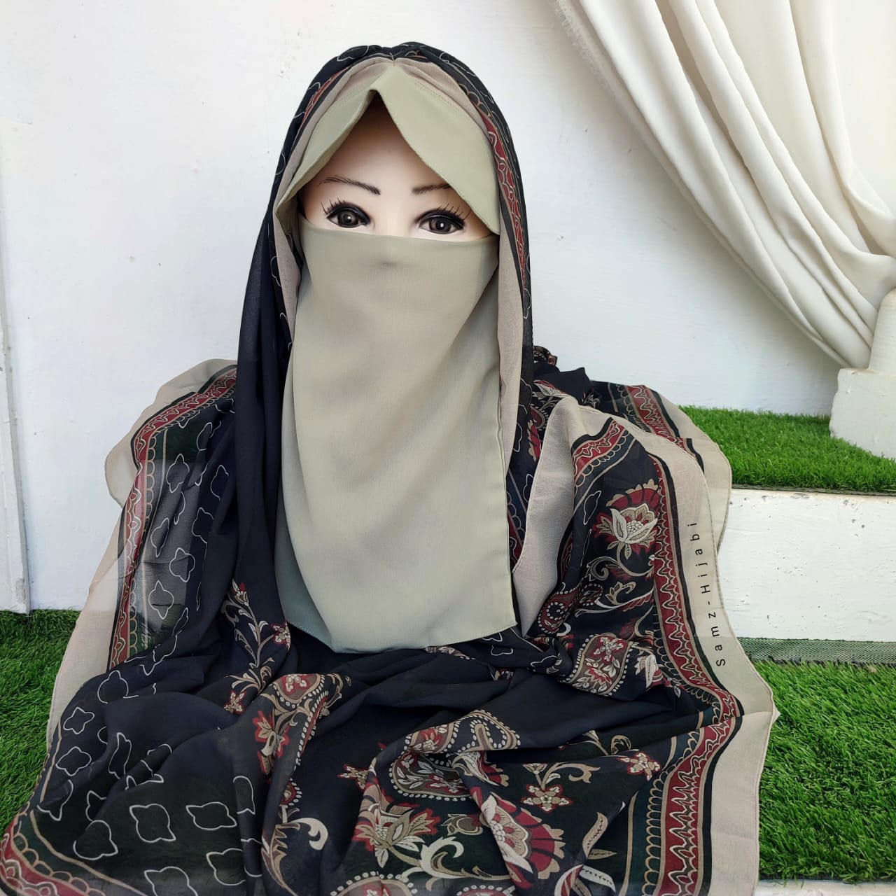 Instant Cap Hijab Set -Design 13