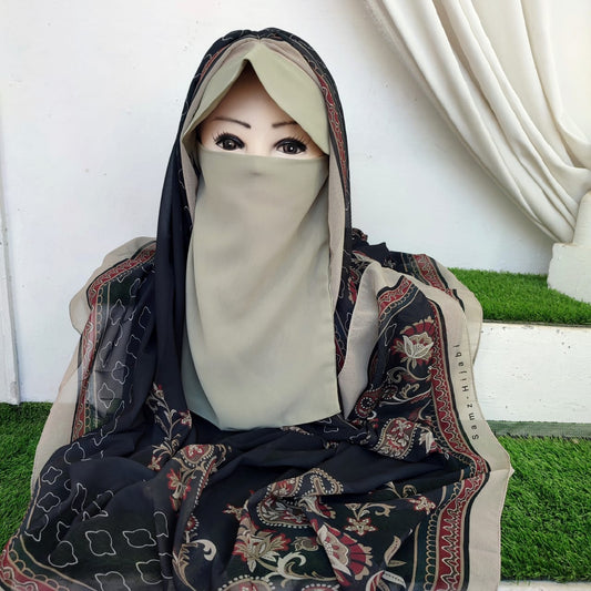 Instant Cap Hijab Set -Design 13