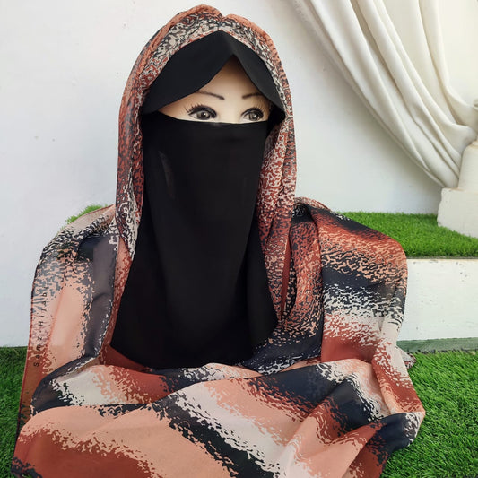 Instant Cap Hijab Set -Design 12