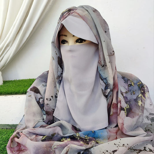 Instant Cap Hijab Set -Design 16