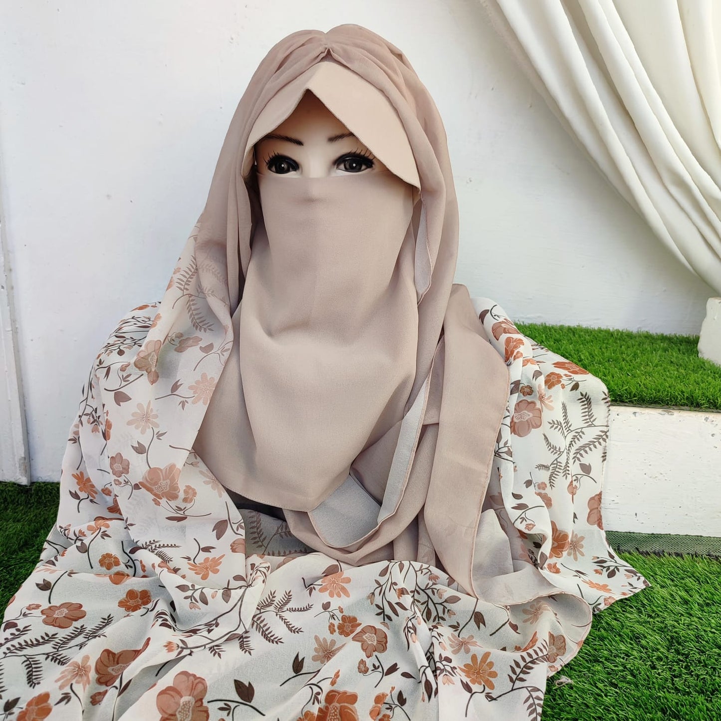 Instant Cap Hijab Set -Design 17