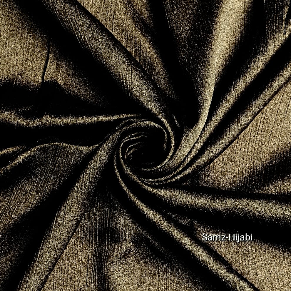 Crinkle Silk Hijab Antique Brown