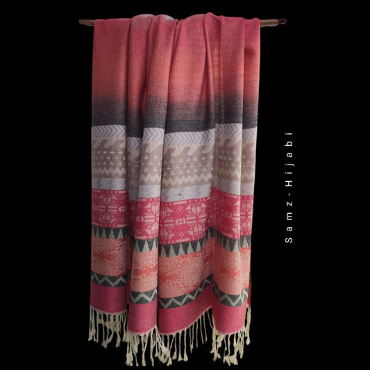 Mishal Pashmina Hijab Red