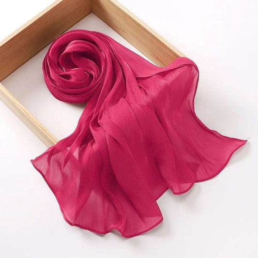 Organza Silk Hijab_Hot Pink