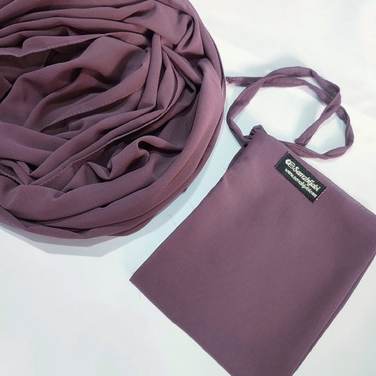 Hijab Naqab Set Nude Purple