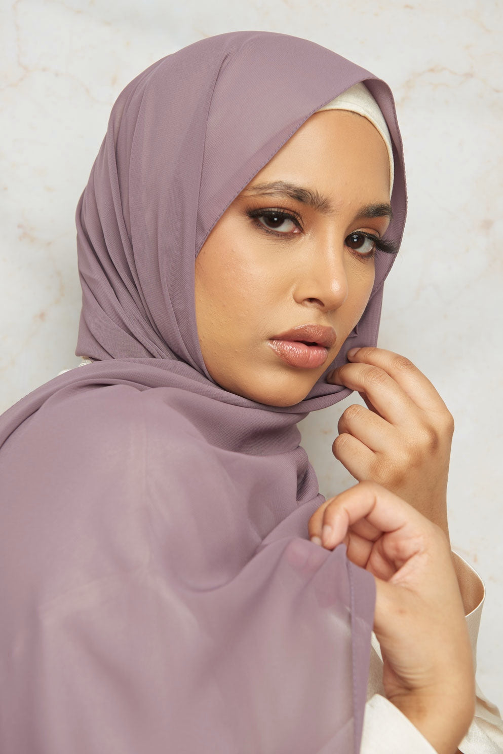 Chiffon Georgette Hijabs - dusty pink