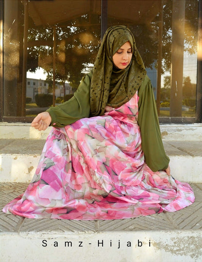 Whisper Modern Abaya - Pink