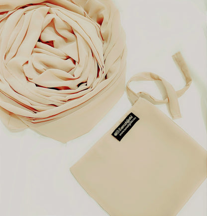 Hijab Naqab Set Cream