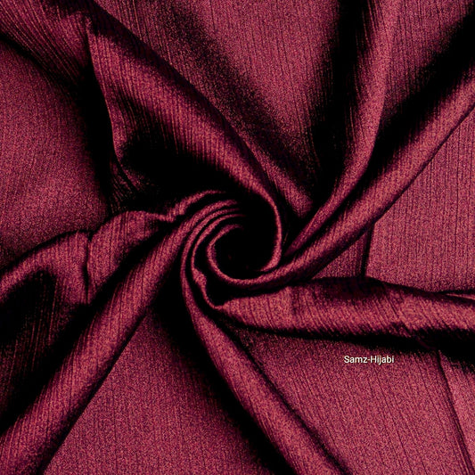 Luminous Crinkle Silk Hijab Maroon