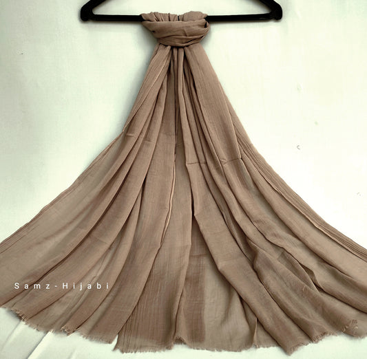 Turkish Lawn Hijab Mud Brown