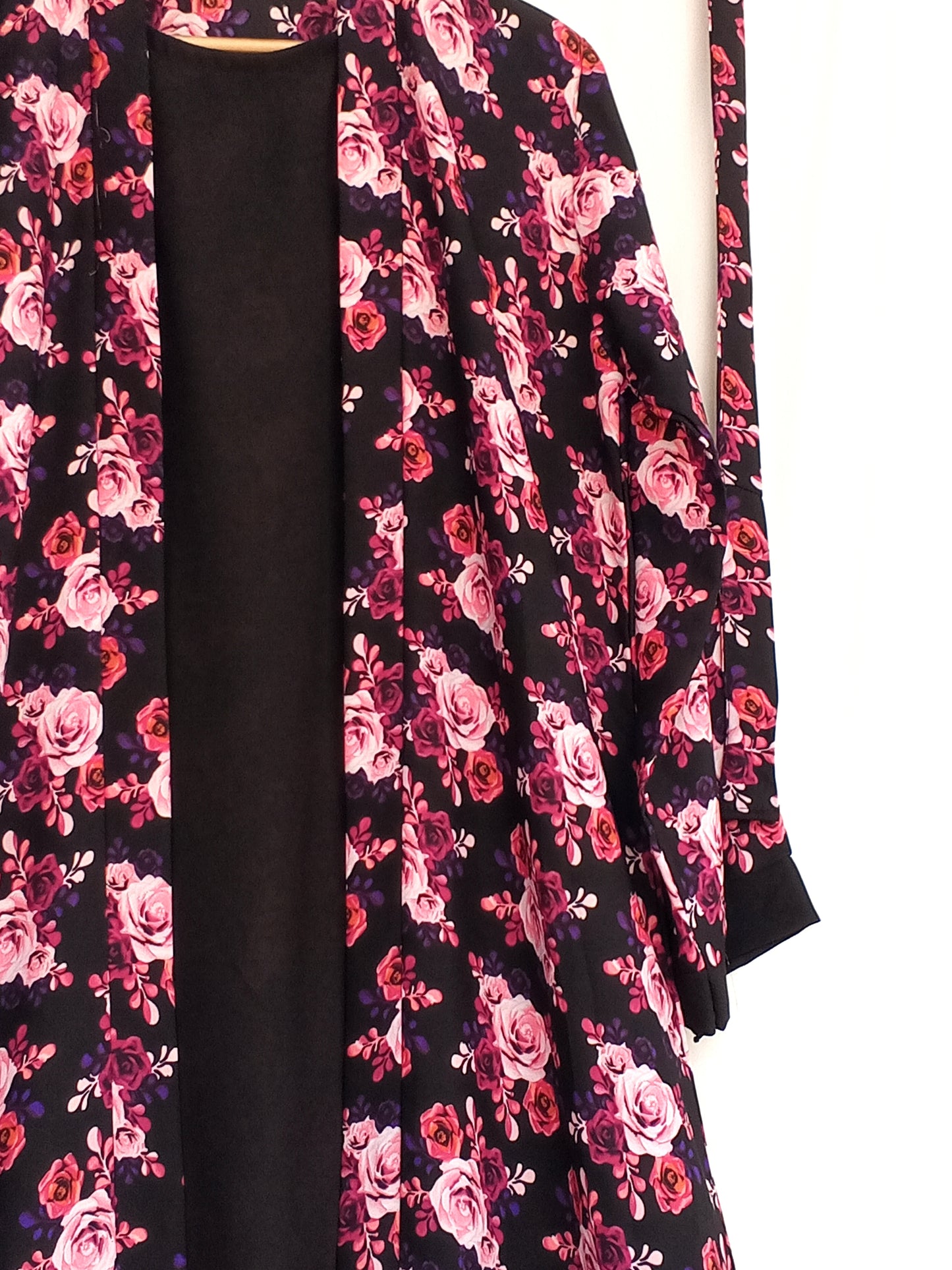 Aesthetic Floral Attached Upper Abaya