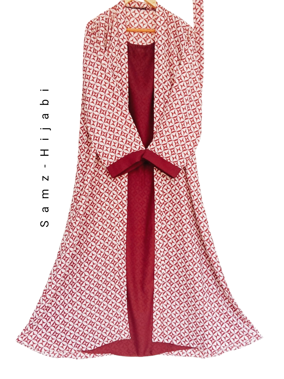 Attached Upper Abaya- Maroon