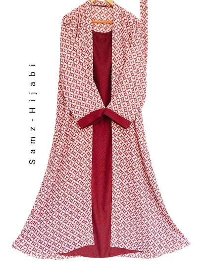 Attached Upper Abaya- Maroon