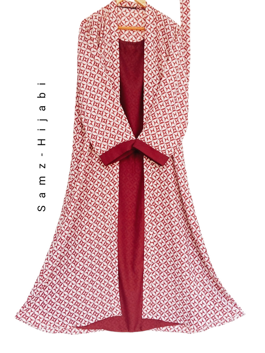 Attached Upper Abaya- Maroon