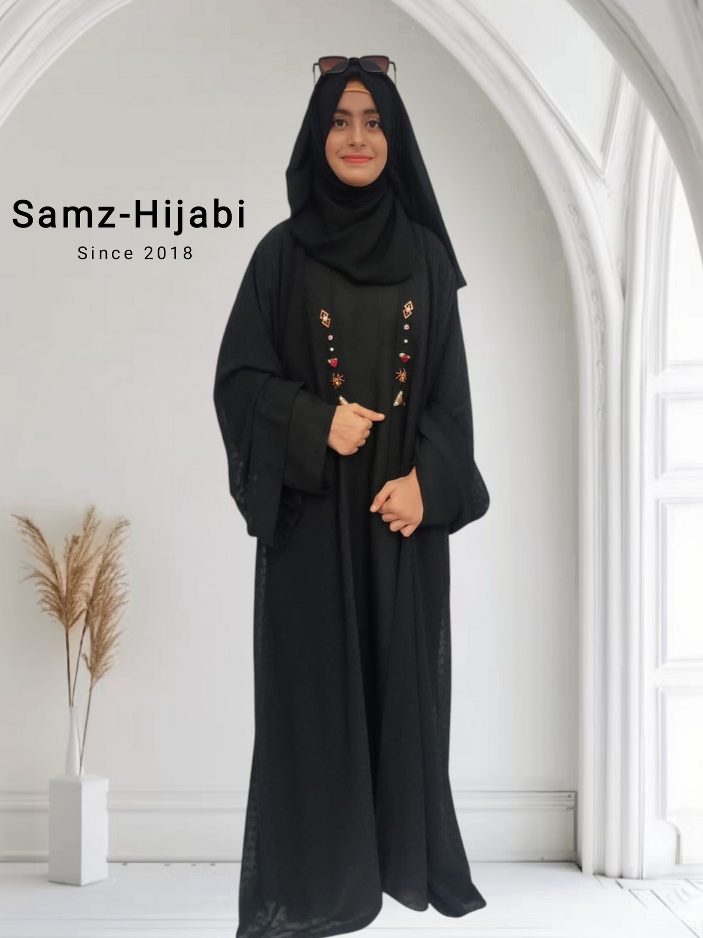 Gold Stud Abaya