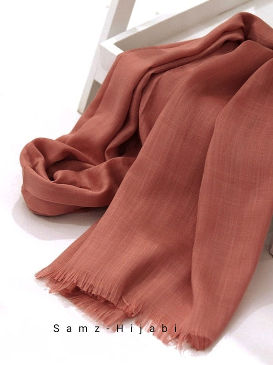 Bigger Turkish Viscose Hijab Rust