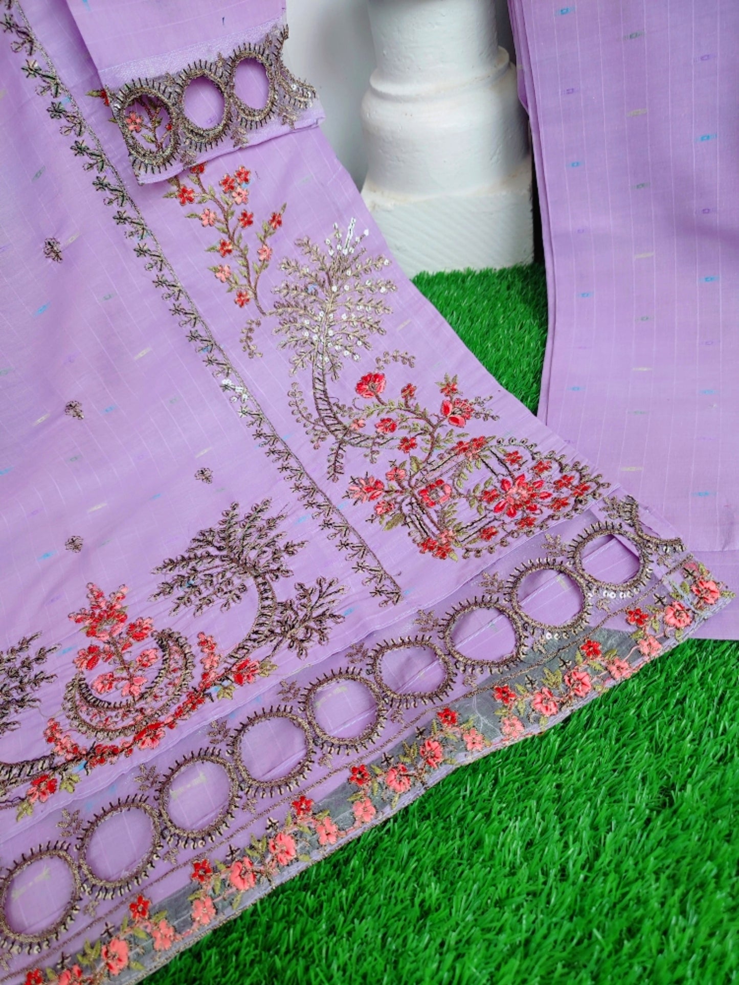 Eid Tehwar Stitch Dresses _ Lilac