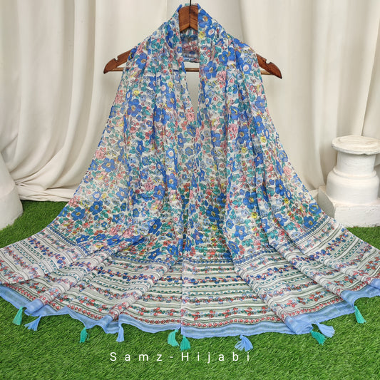 Gulbahar Lawn Hijab Volume_2  Sky Blue