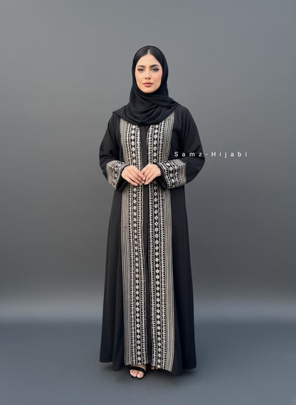 Trending Baloch Embroidery Abaya Black