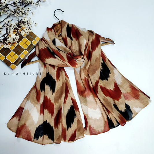 Wavy_Art Turkish Lawn Hijab_ Beige