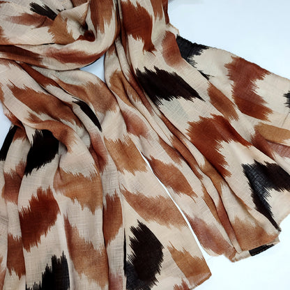 Wavy_Art Turkish Lawn Hijab_ Beige