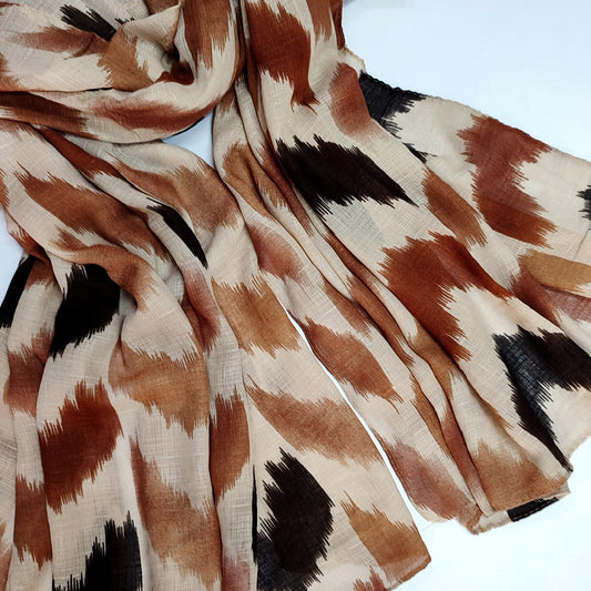 Wavy_Art Turkish Lawn Hijab_ Beige