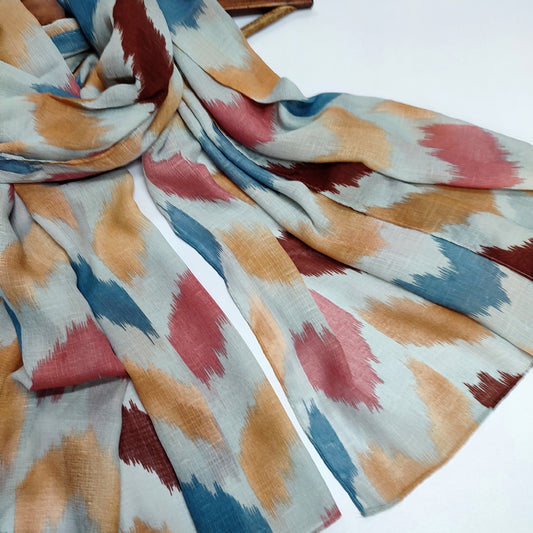 Wavy_Art Turkish Lawn Hijab_ Baby Blue
