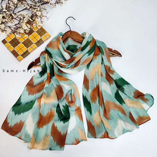 Wavy_Art Turkish Lawn Hijab_ Pastel Green