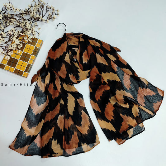Wavy_Art Turkish Lawn Hijab_Black 1