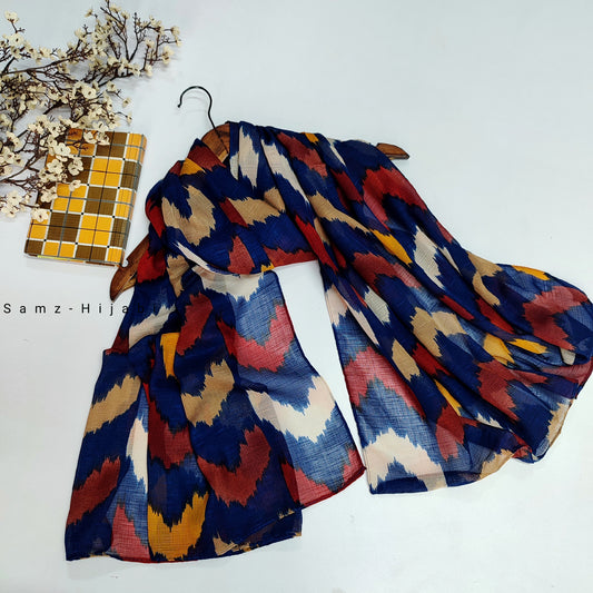 Wavy_Art Turkish Lawn Hijab_Blue