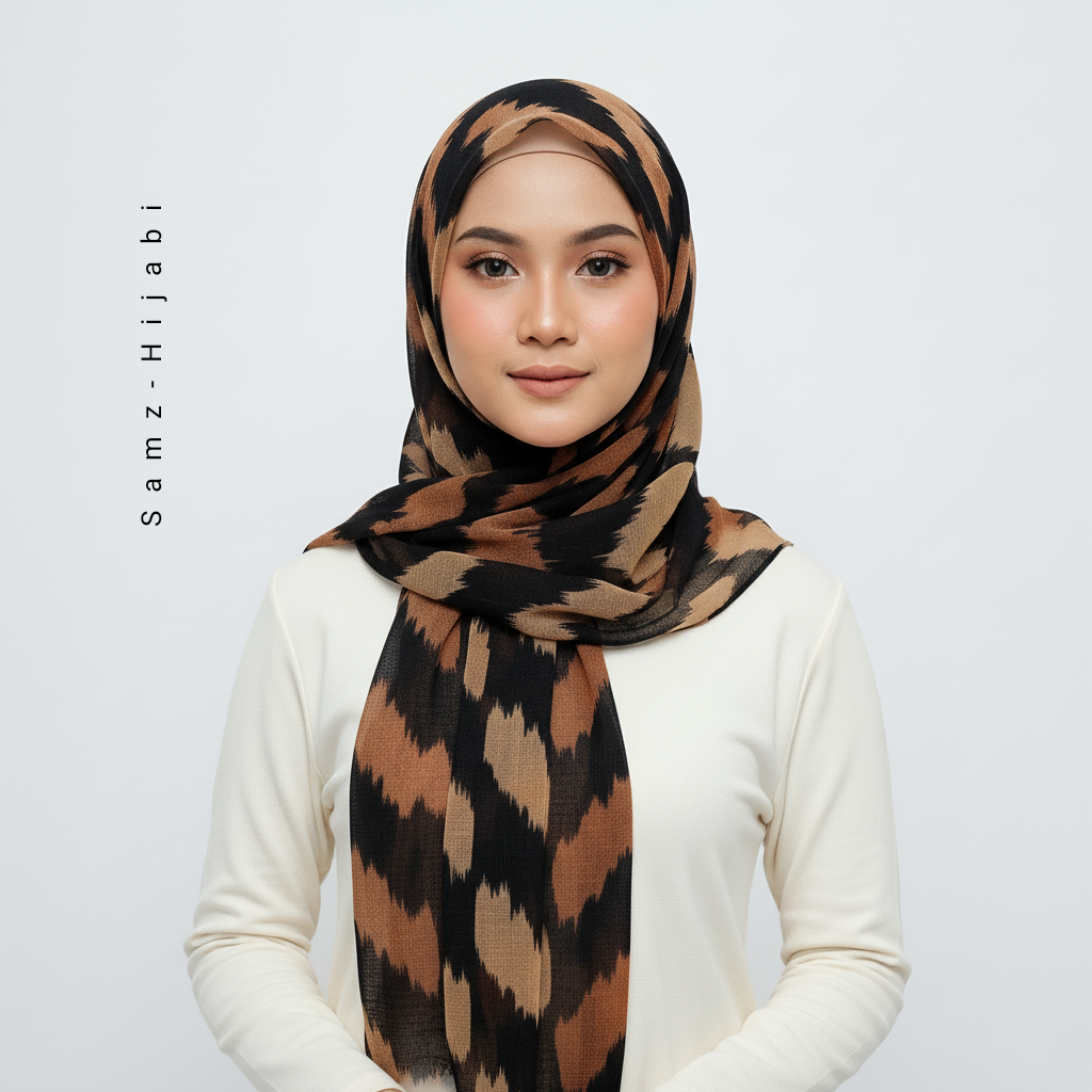 Wavy_Art Turkish Lawn Hijab_Black 1