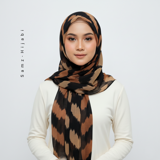 Wavy_Art Turkish Lawn Hijab_Black 1