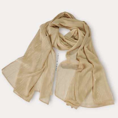 Luxurious Chiffon Zari Hijab