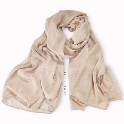 Luxurious Chiffon Zari Hijab