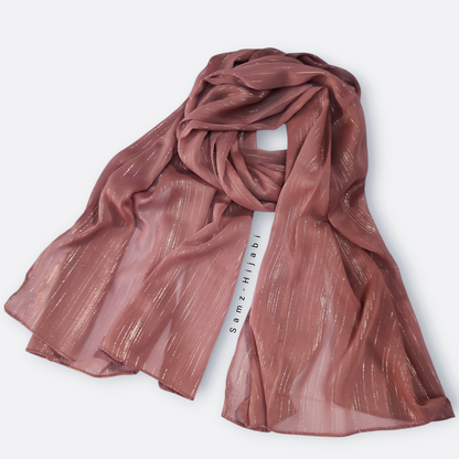 Luxurious Chiffon Zari Hijab