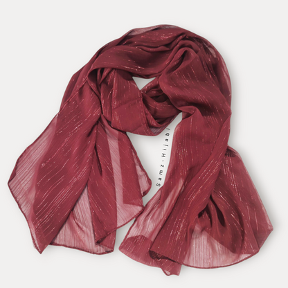 Luxurious Chiffon Zari Hijab