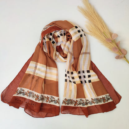 Check_ Grid Morrocon Hijab_Milo