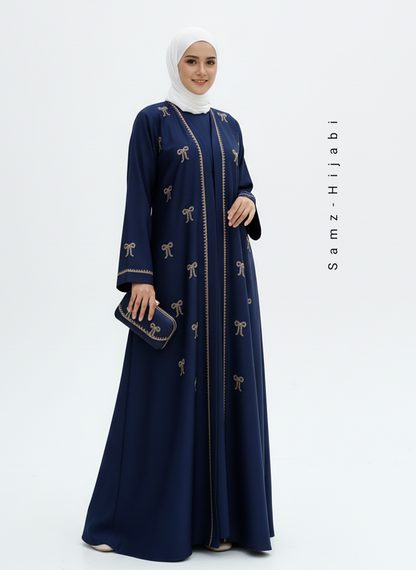 Festive Collection Abaya Design _ Navy Blue