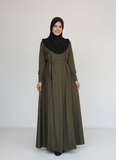 Pentex Zoom Nida Abaya _  Army Green