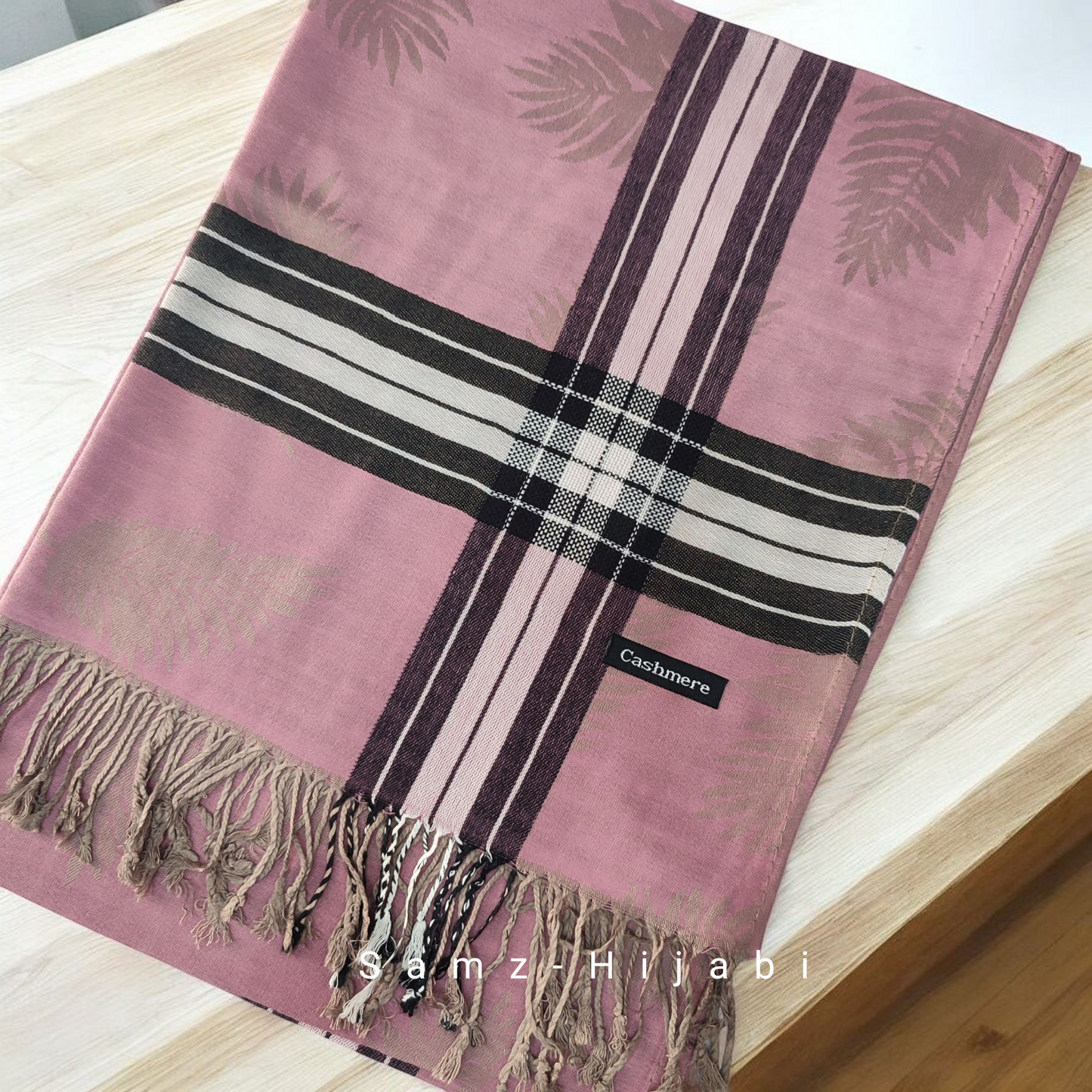 Pashmina Plaid Winter Hijab 10