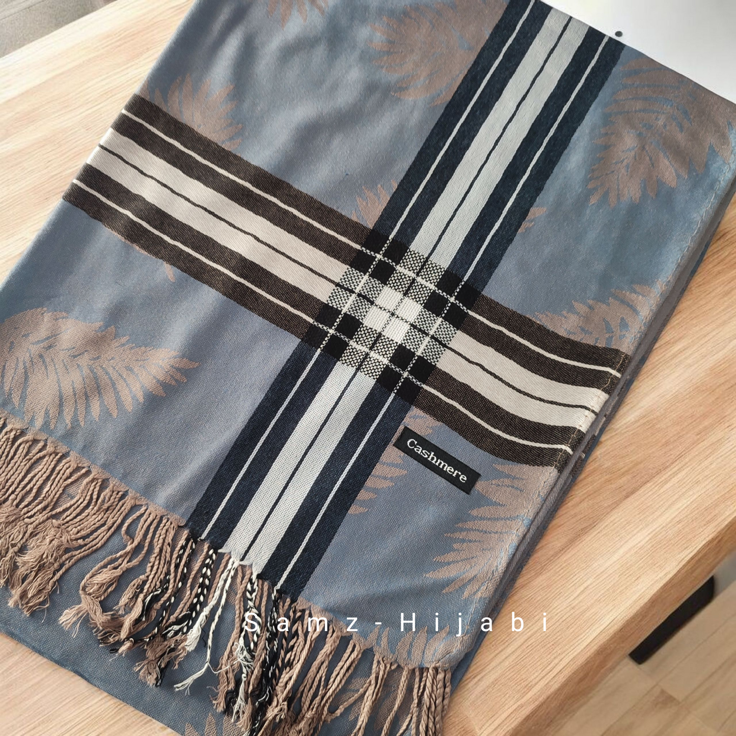 Pashmina Plaid Winter Hijab 6