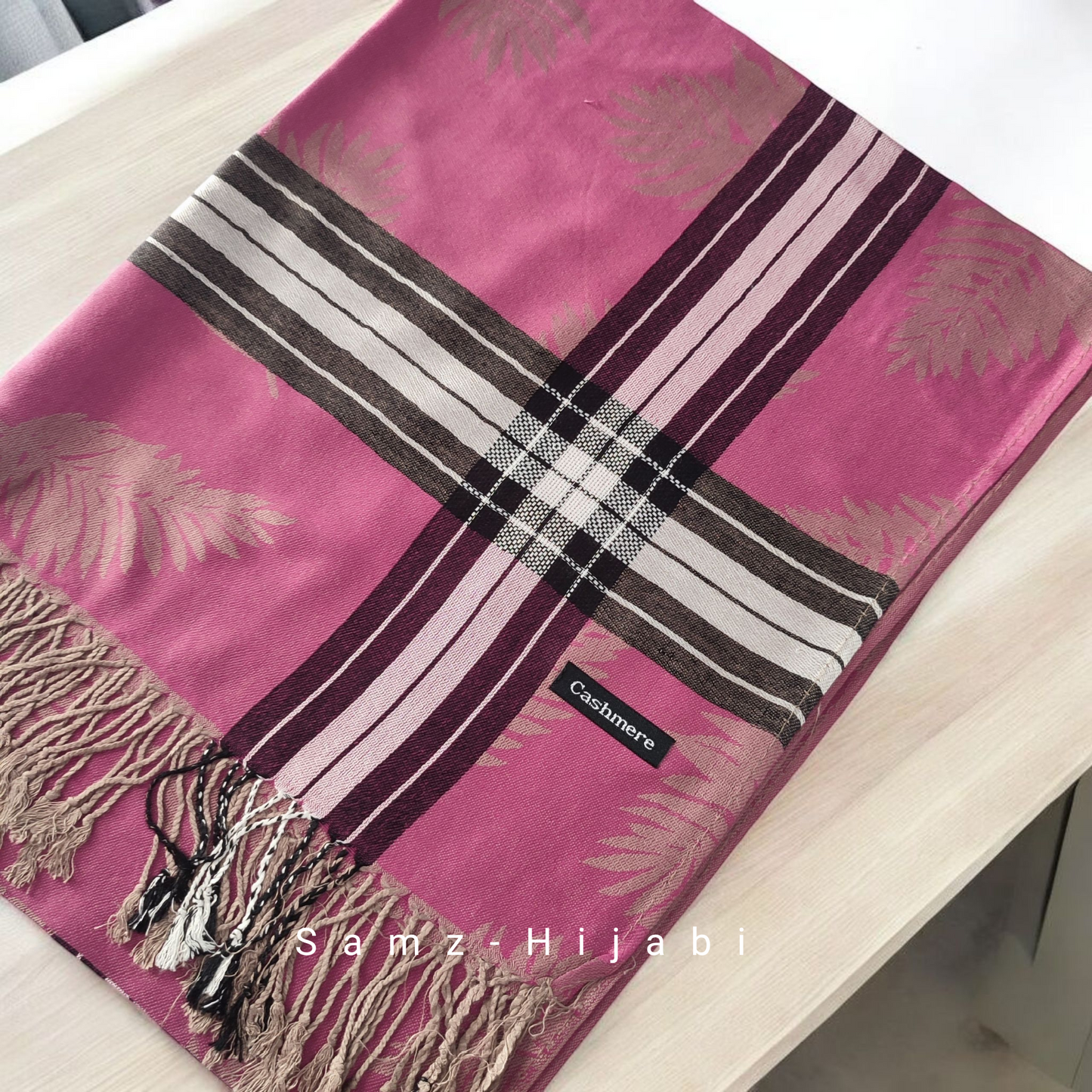 Pashmina Plaid Winter Hijab 2